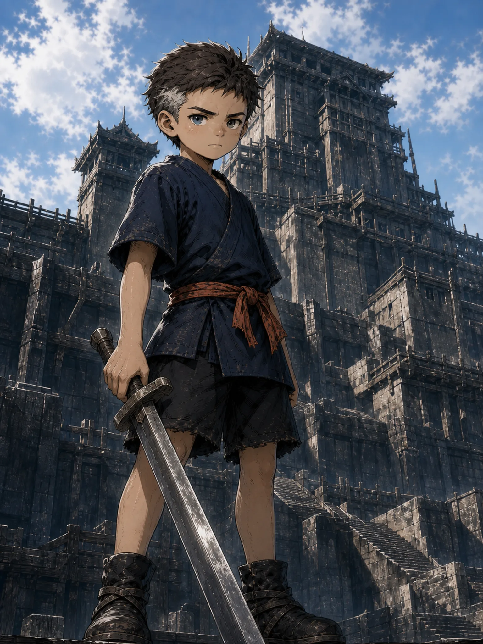 The Nine-Year-Old Sword Demon Devours His House